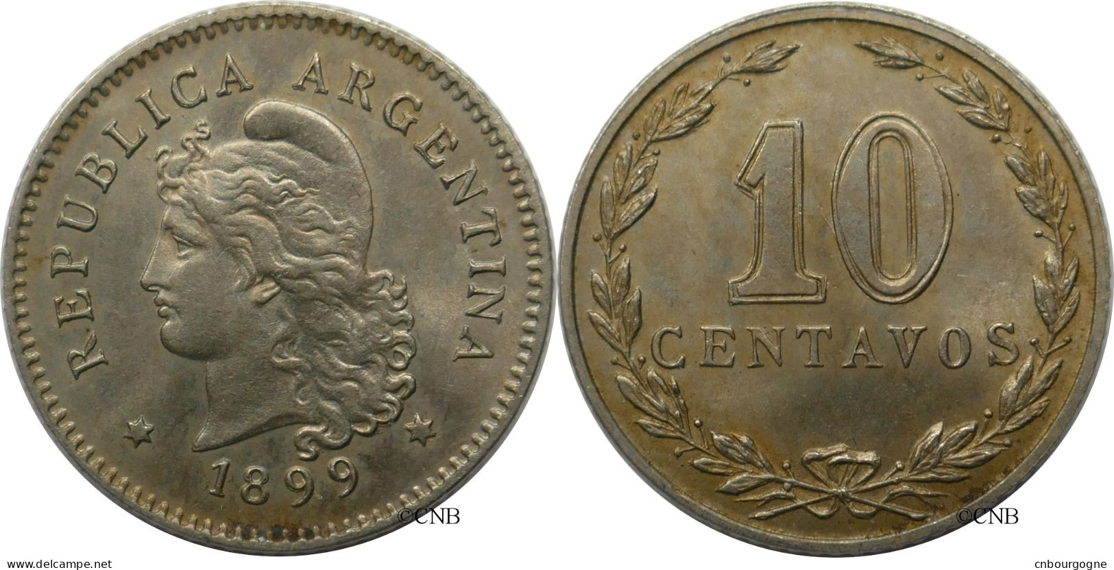 Argentine - République - 10 Centavos 1899 - SUP+/MS62 - Mon6031 - Argentinië