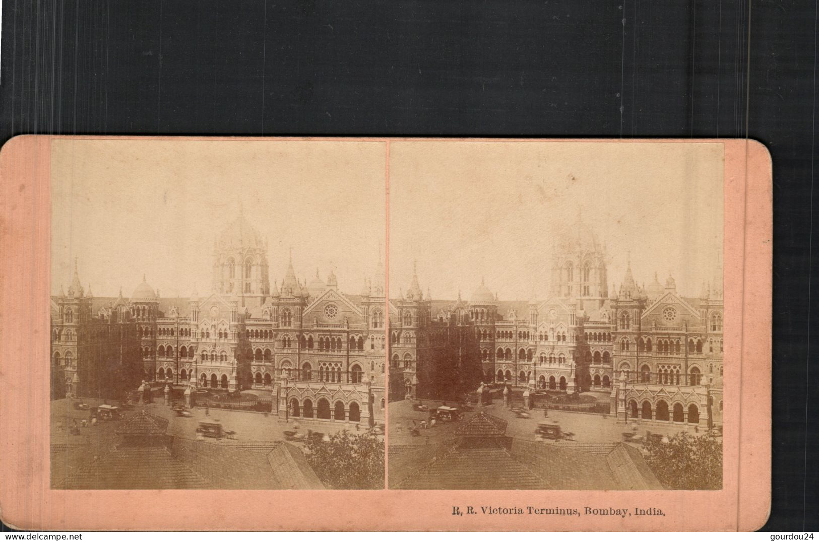 R, R Victoria Terminus , ROMBAY, Inde (carte Stéréotype) - India