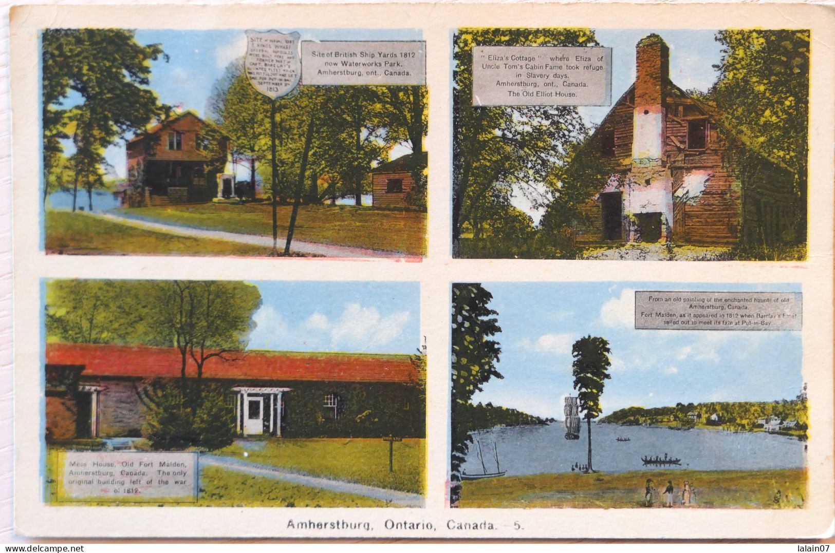 C. P. A. Couleur : CANADA : AMHERSTBURG, Ontario, En 1952 - Andere & Zonder Classificatie