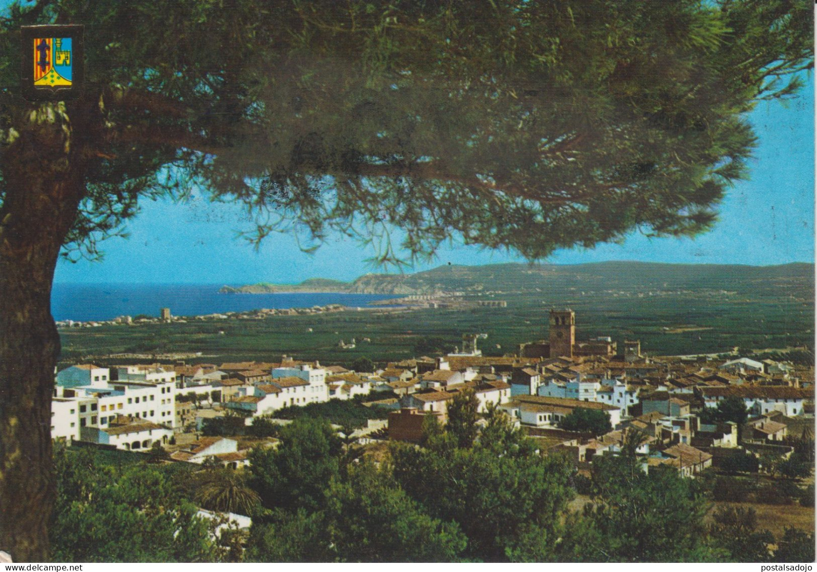 (CC59) J AVEA. ALICANTE. PUEBLO Y AL FONDO CABO DE SAN MARTIN - Alicante