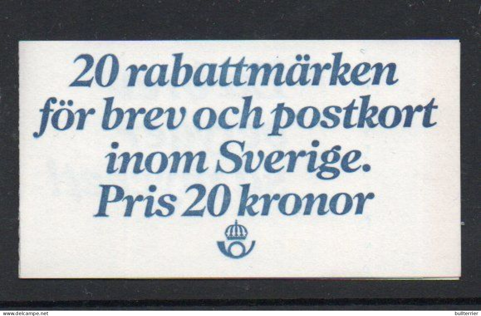 SWEDEN -1978 - Rebate Booklet Complete Pane Of 20 Mint Never Hinged SG Cat £44 - Otros & Sin Clasificación