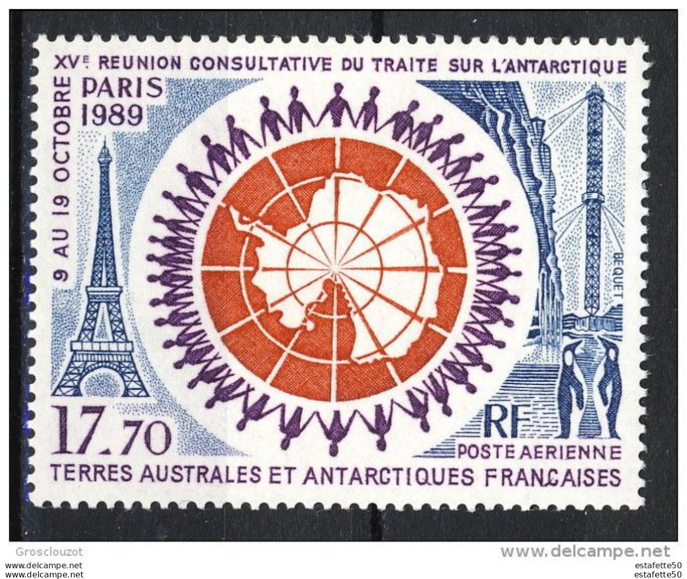 Lot TAAF;1989; TP PA N° 109 ;"XVème Réunion Du Traité Sur L'Antartique ;NEUFS**;MNH - Années Complètes