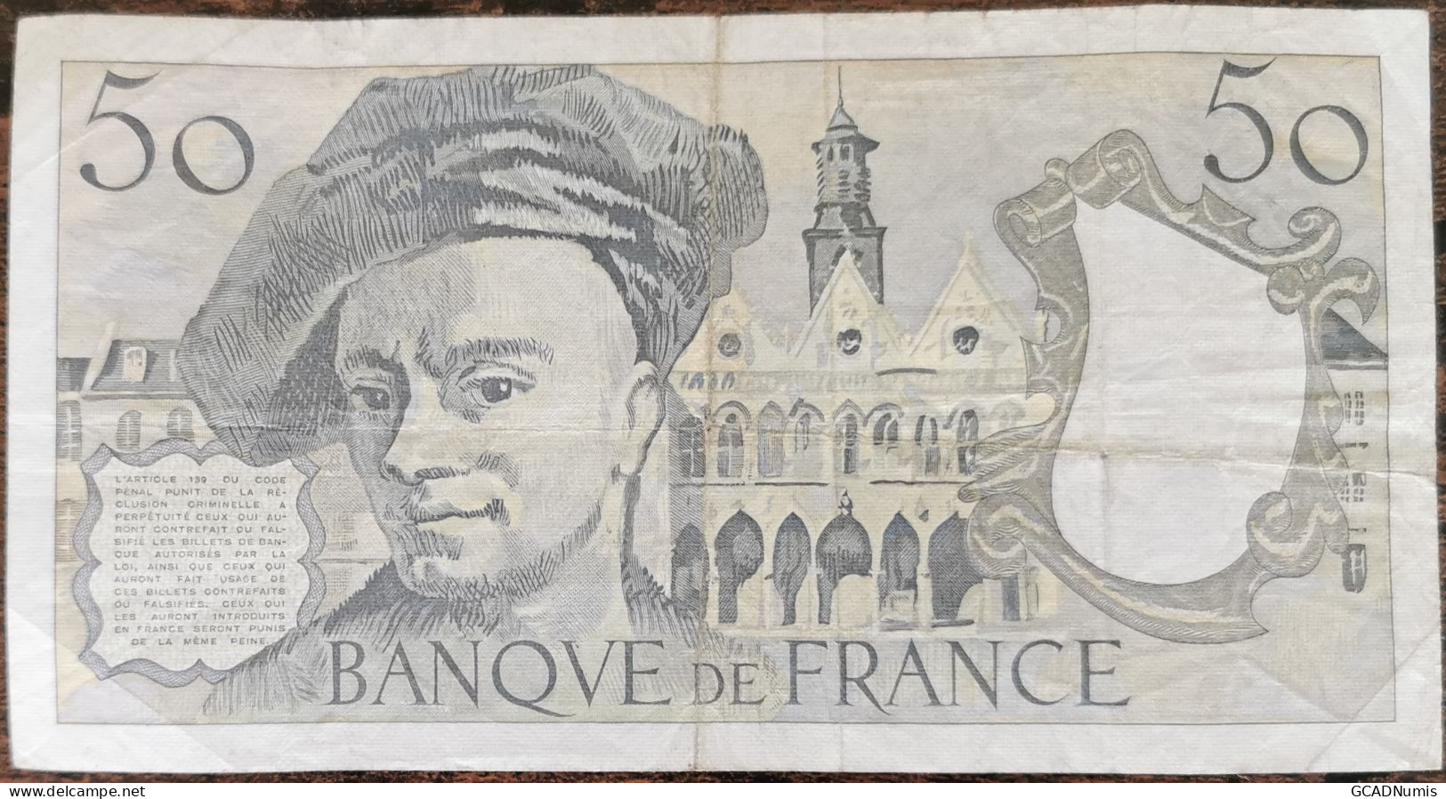 Billet 50 Francs QUENTIN DE LA TOUR 1988 France Z.52 - 50 F 1976-1992 ''quentin De La Tour''