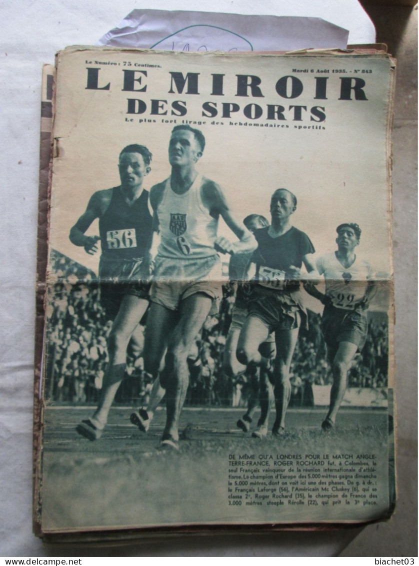 LE MIROIR DES SPORTS  N°843  1935 - Sport