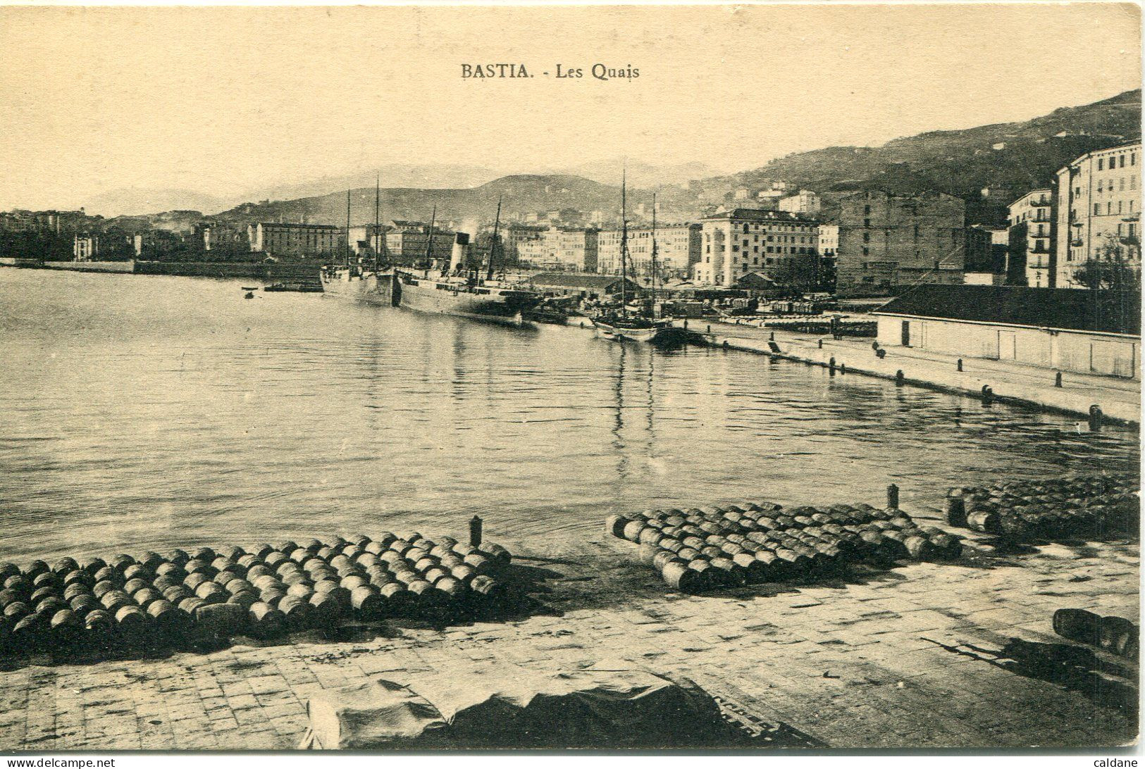 -2B - CORSE  - BASTIA -  Les. Quais.         Collection. J.Moretti, Bastia - Bastia