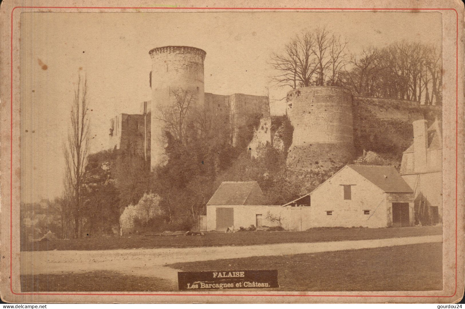 Carte Cartonnée 17*14 - FALAISE -Les Barcagnes Et Château - Falaise