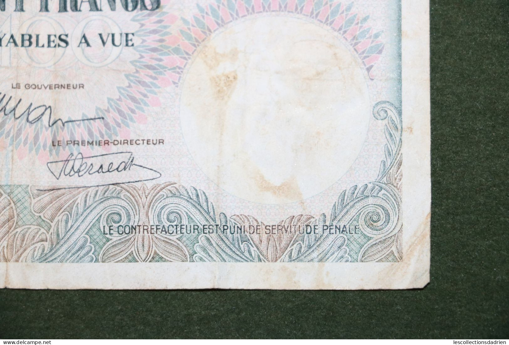 Billet De 100 Francs Congo Belge - 100 Frank Belgische Congo - Ruanda Urundi  1955 - Banknote - Banca Del Congo Belga