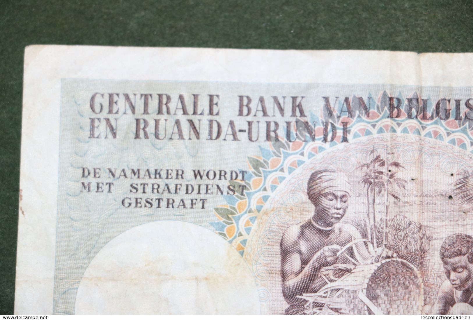 Billet de 100 francs Congo belge - 100 frank belgische Congo - Ruanda Urundi  1955 - banknote