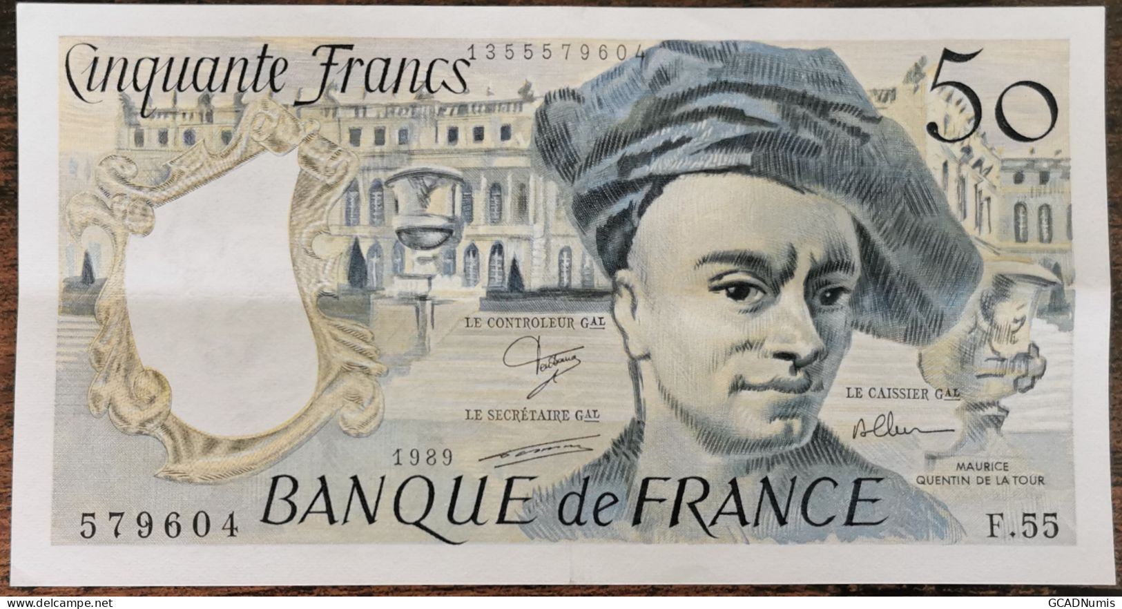 Billet 50 Francs QUENTIN DE LA TOUR 1989 France F.55 - 50 F 1976-1992 ''Quentin De La Tour''