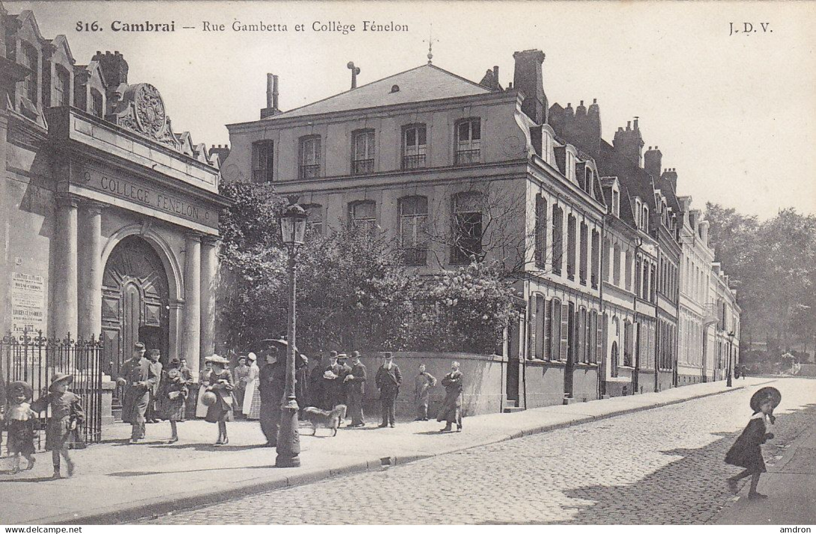 (o) Cambrai - Rue Gambetta Et Collège Fénelon - Cambrai