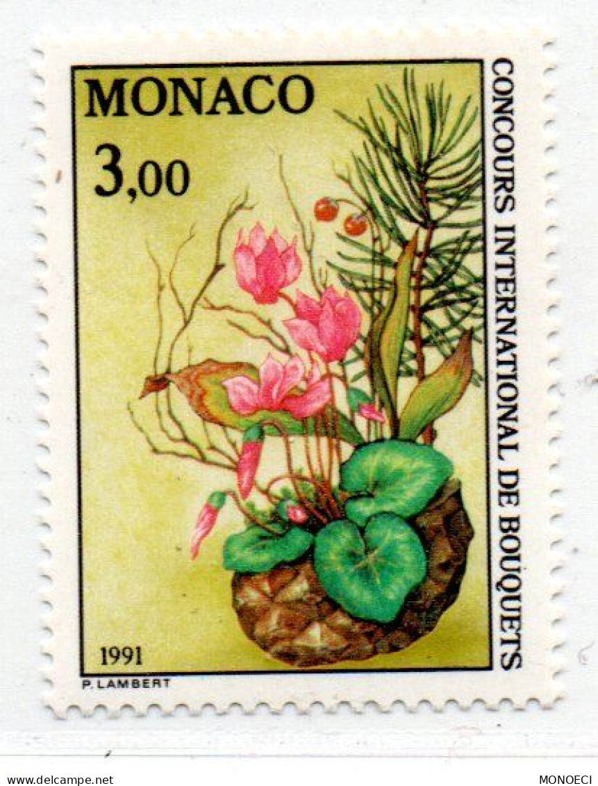 MONACO -- Timbre 3 F. -- Concours International De Bouquets (1991) - Ongebruikt