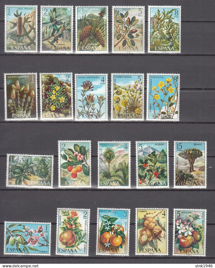 Spain,4 Sets,flora,flowers,bloemen,fleurs,fruit,trees,MNH/Postfris(C981) - Other & Unclassified