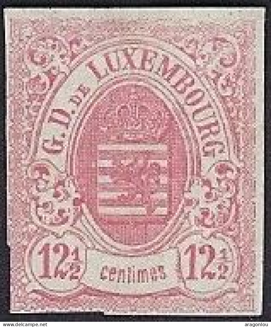 Luxembourg - Luxemburg - Timbres - Armoiries   1859   12,5c.    Michel 7      VC.  350,-   * - 1859-1880 Stemmi