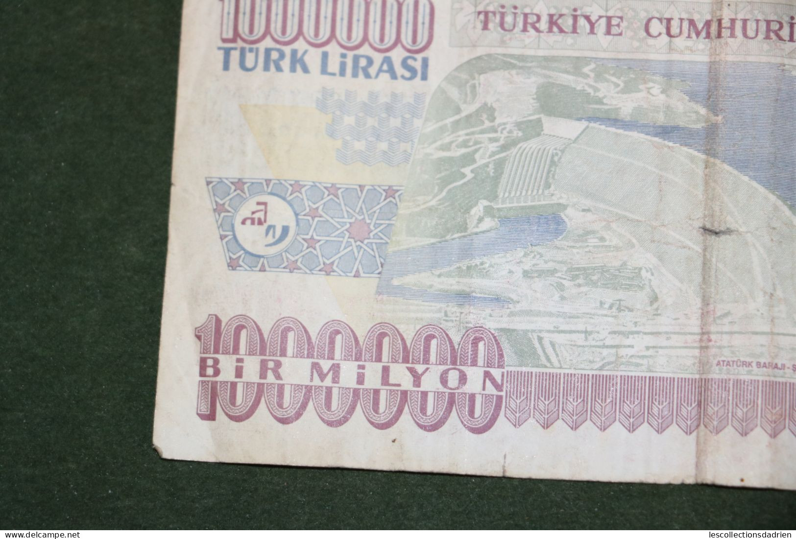 Billet de 1000000 lires turques Turquie - banknote Turkey