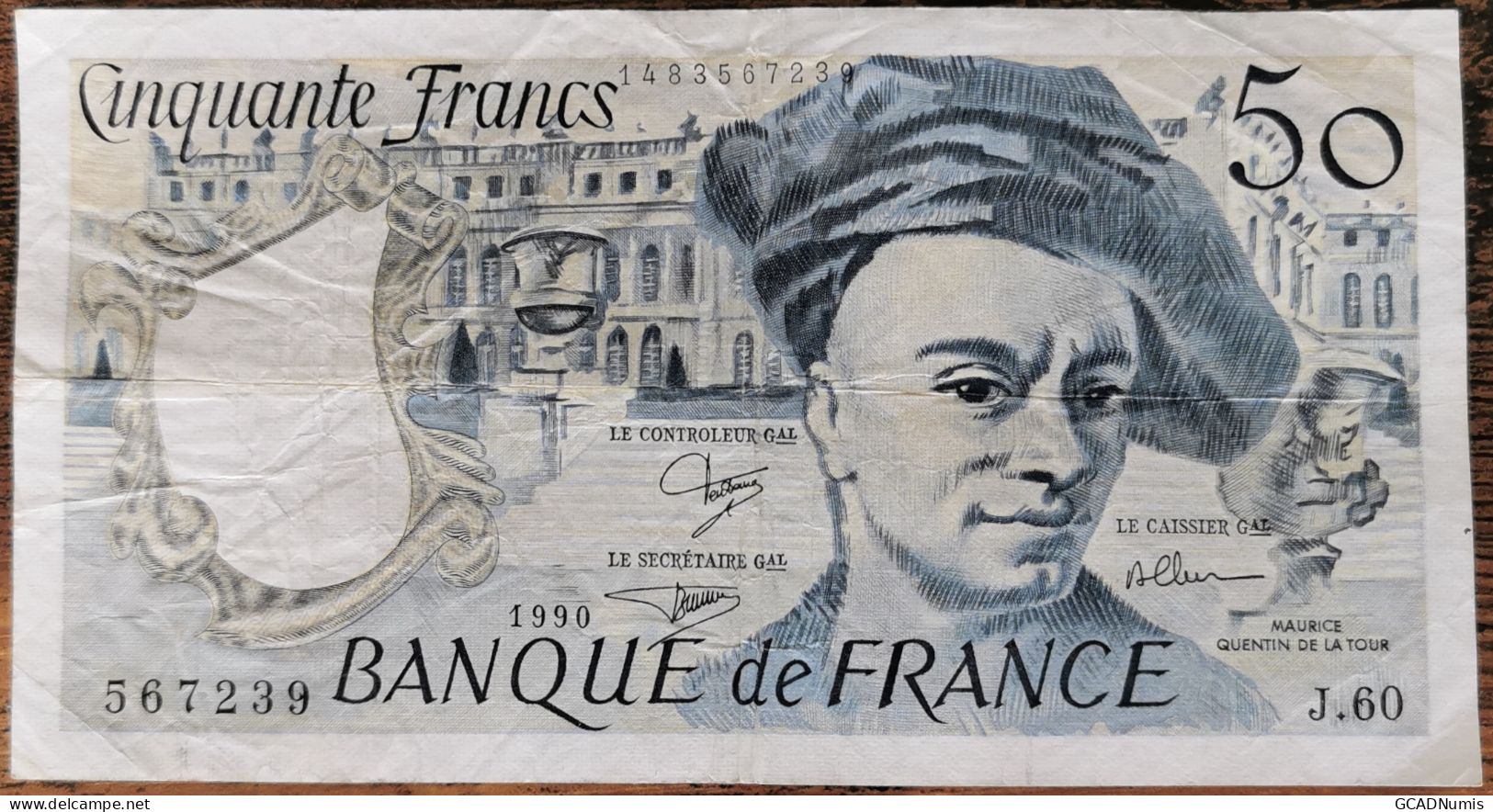 Billet 50 Francs QUENTIN DE LA TOUR 1990 France J.60 - 50 F 1976-1992 ''quentin De La Tour''