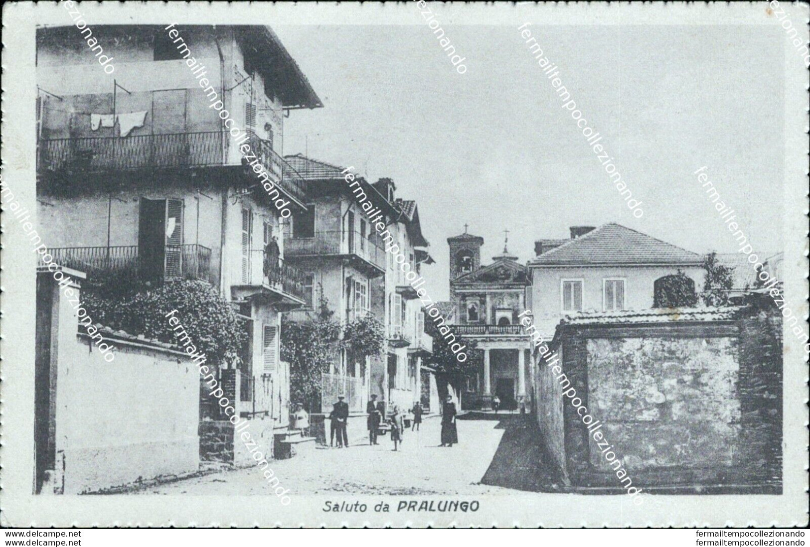 Bt7 Cartolina Saluti Da Pralungo 1936 Provincia Di Biella - Biella