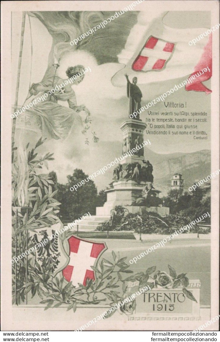 Be741 Cartolina Trento Citta' 1915 - Trento