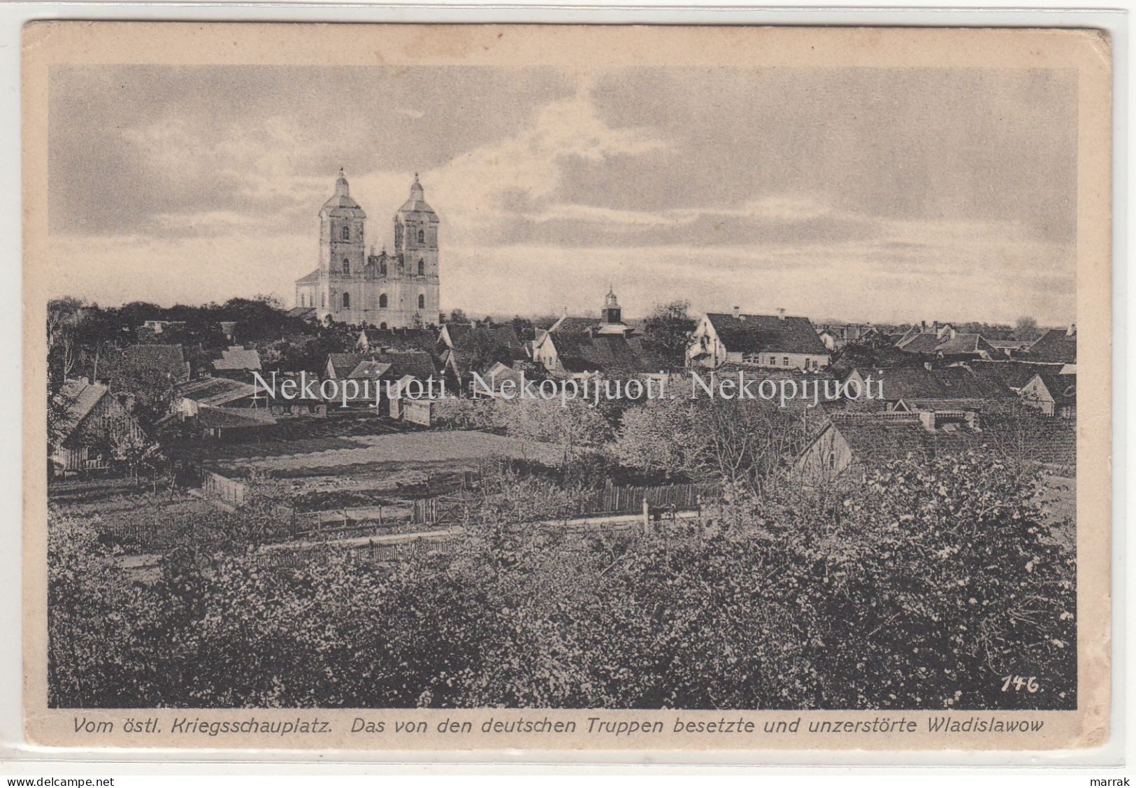 Kudirkos Naumiestis, Bendras Vaizdas, Wladislawow, Apie 1916 M. Atvirukas - Lithuania