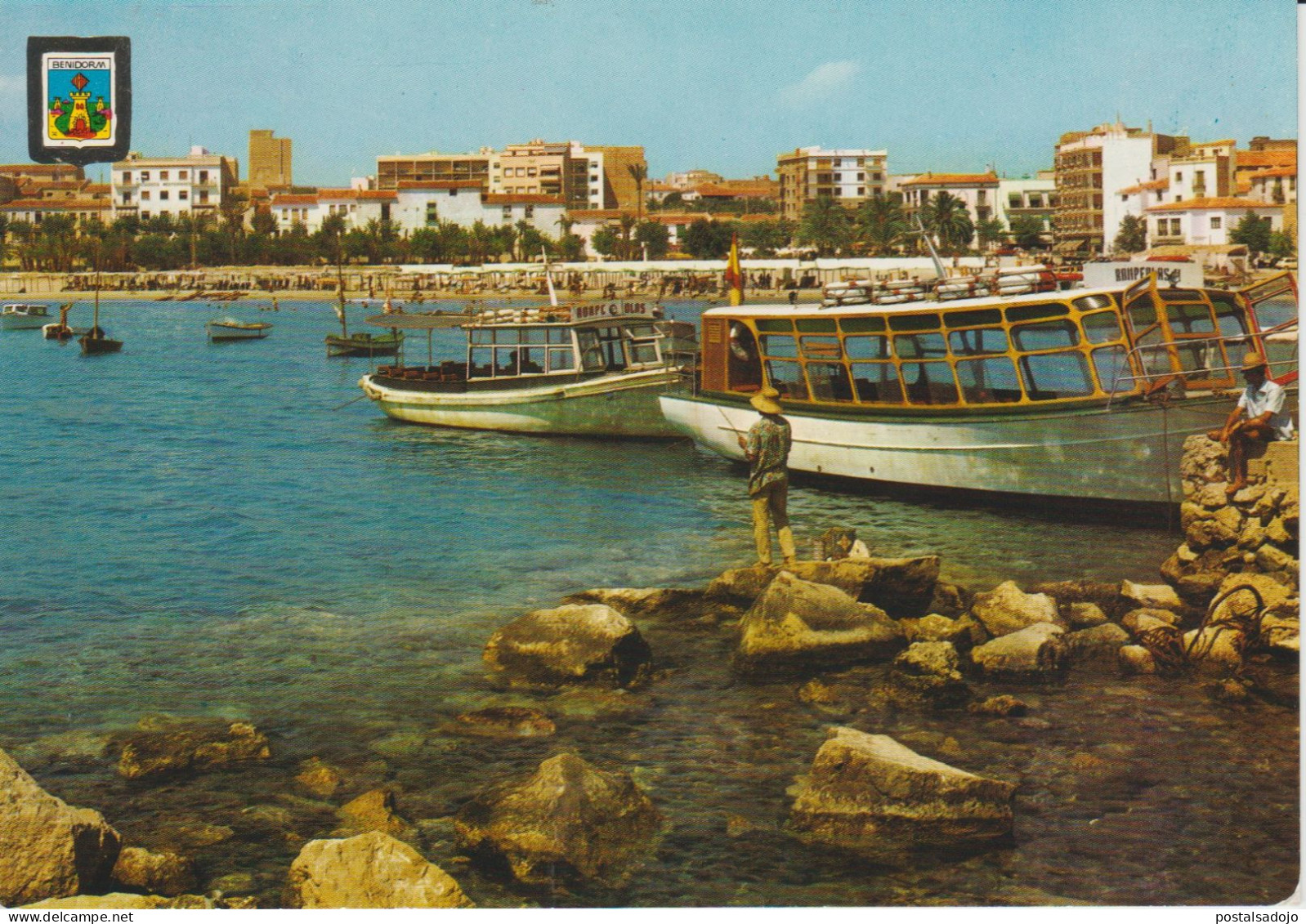 (BENI779)  BENIDORM. ALICANTE. PUERTO Y PLAYA DE PONIENTE ... SIN CIRCULAR - Alicante