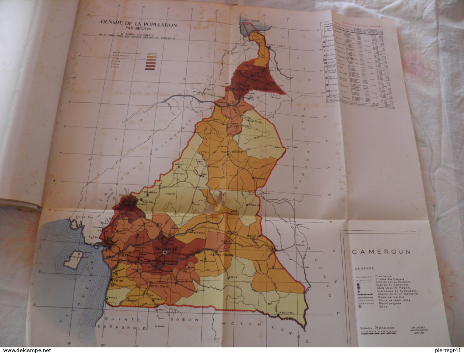 ATLAS-1946/48-du CAMEROUN-Edité Par Le HAUT COMMISAIRE De La RF Au CAMEROUN-Ft25x32Cm-450g /BE/RARE - Cartes/Atlas