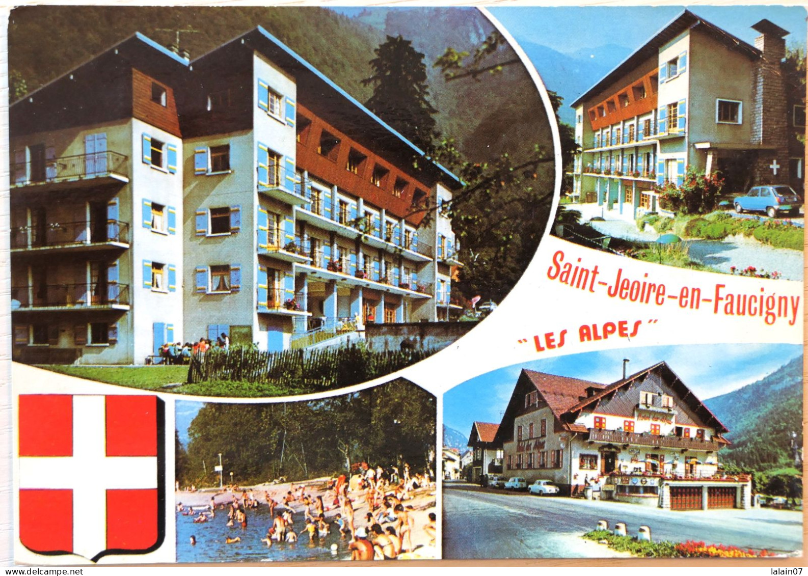 Carte Postale : 74 : SAINT JEOIRE EN FAUCIGNY : Colonie Et Hôtel "Les Alpes" - Saint-Jeoire