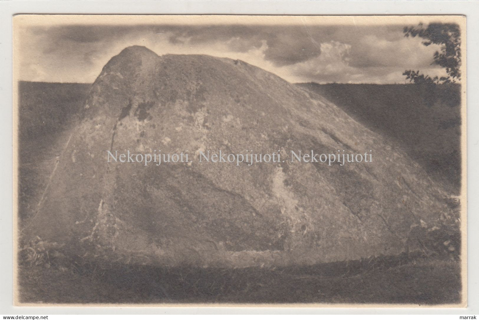 Druskininkai, Druskieniki, Akmuo, Apie 1930 M. Fotoatvirukas - Lithuania