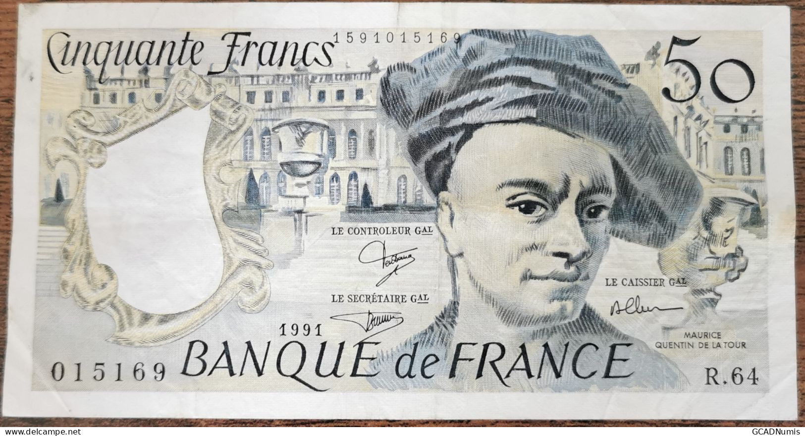 Billet 50 Francs QUENTIN DE LA TOUR 1991 France R.64 - 50 F 1976-1992 ''Quentin De La Tour''