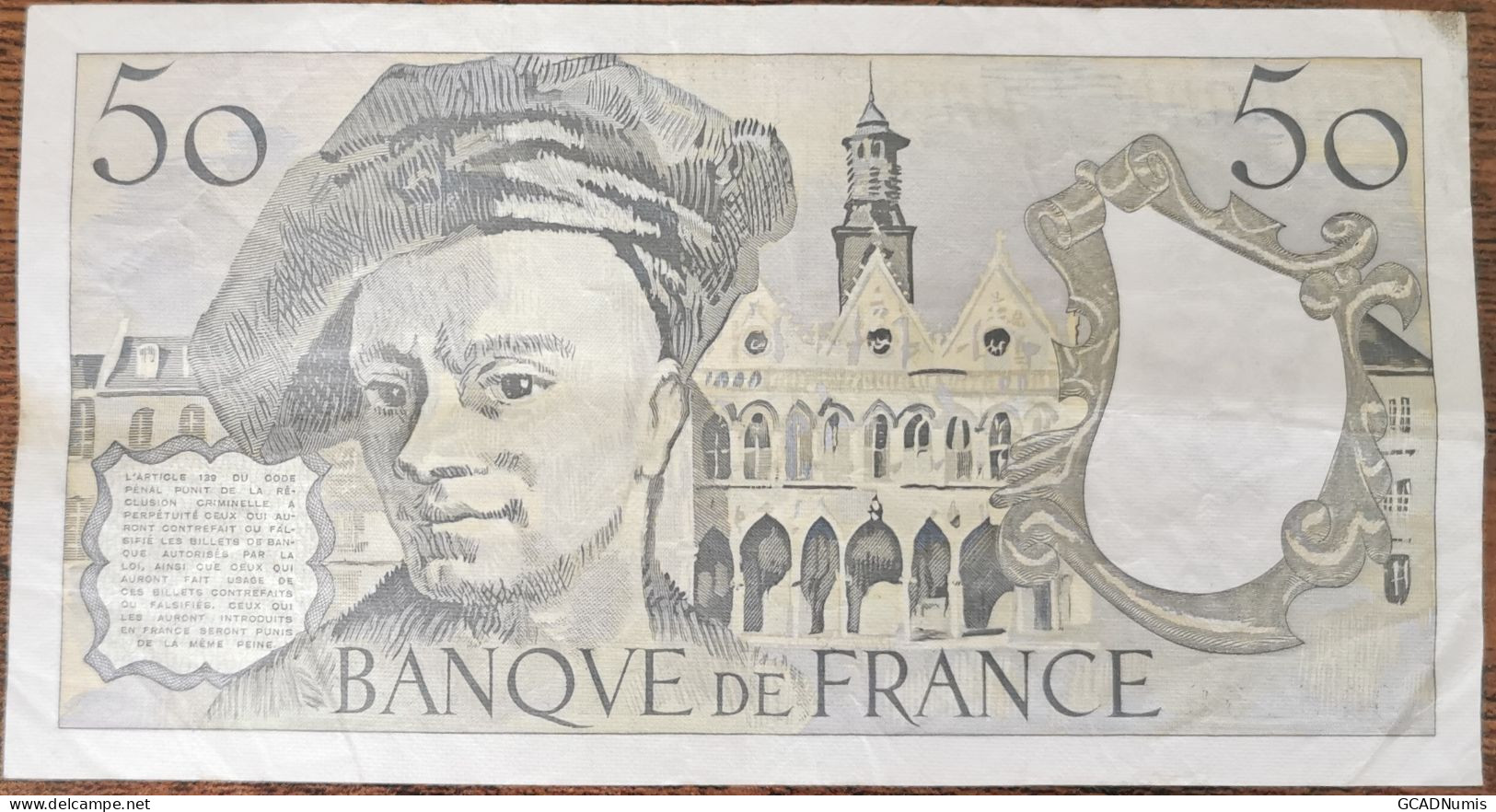 Billet 50 Francs QUENTIN DE LA TOUR 1991 France R.64 - 50 F 1976-1992 ''quentin De La Tour''