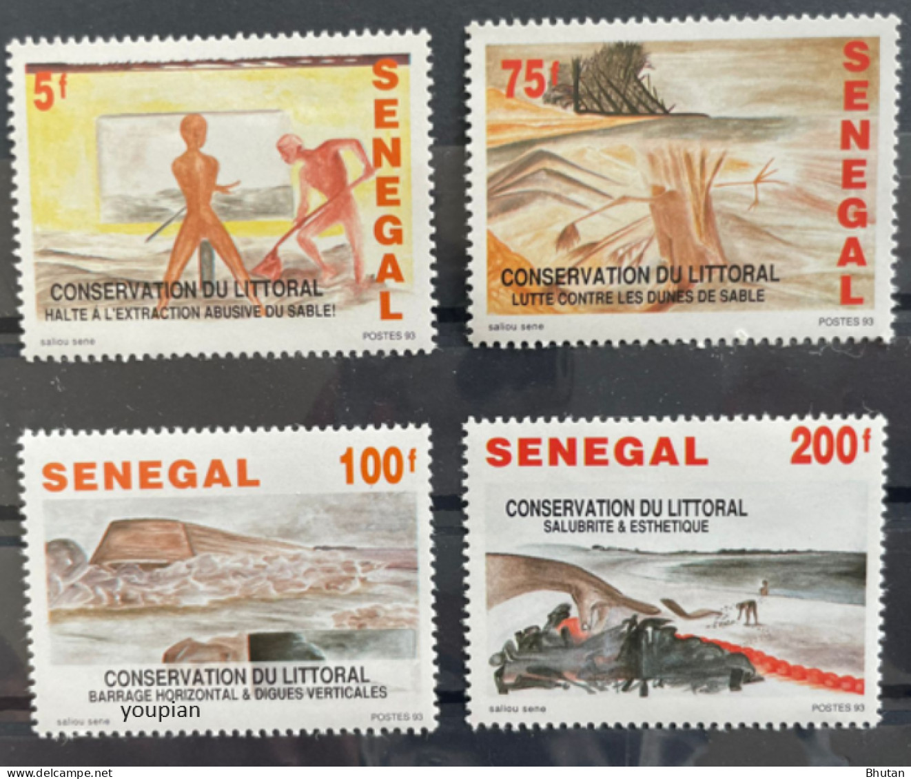 Senegal 1994, Conservation Of Marine Coasts, MNH Stamps Set - Sénégal (1960-...)