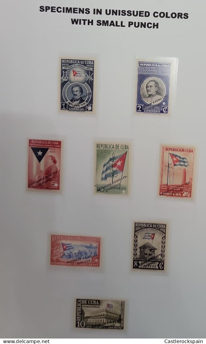 O) 1935 CUBA,  WATERLOW AND SONS LTD, SPECIMEN, PUNCH, MAJ GEN. MAXIMO GOMEZ,  PEACE AND WORK,  MONUMENT, TORCH, INDEPEN - Other & Unclassified