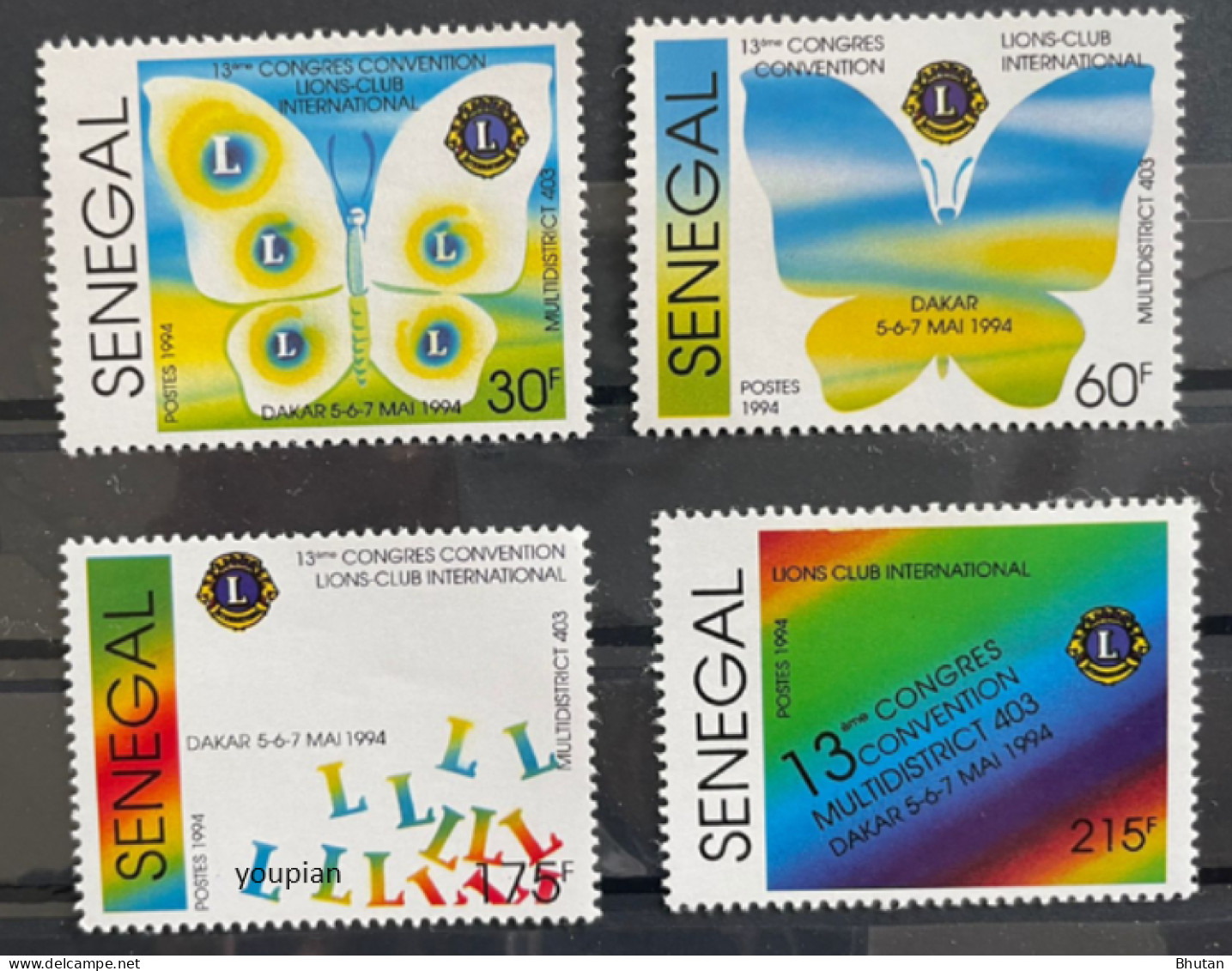 Senegal 1994, Lions International Conference, MNH Stamps Set - Senegal (1960-...)