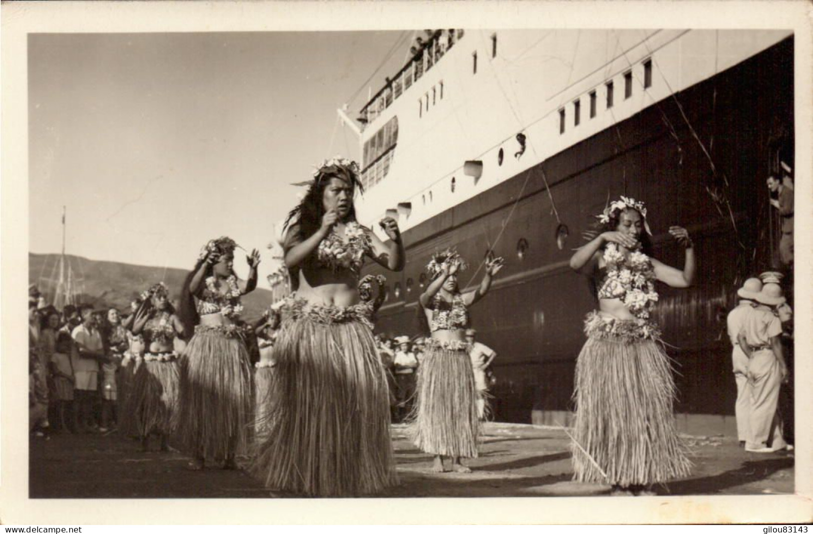 Tahiti, Danseuses, Paquebot, Port - Polynésie Française