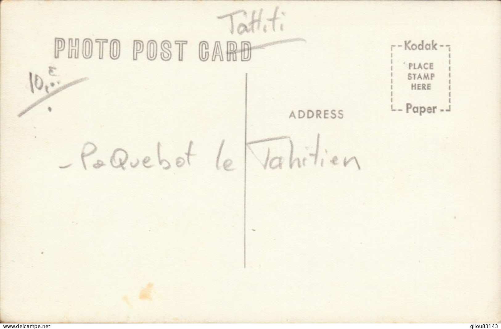 Tahiti, Paquebot Le Tahitien - Polynésie Française