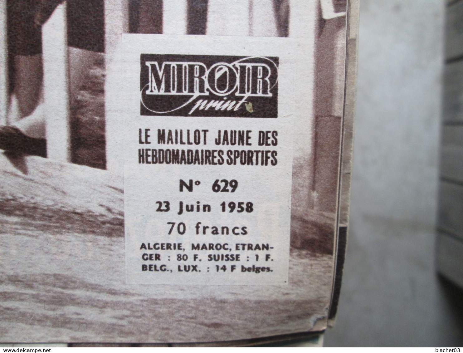 MIROIR SPRINT  N°629  1958 - Sport