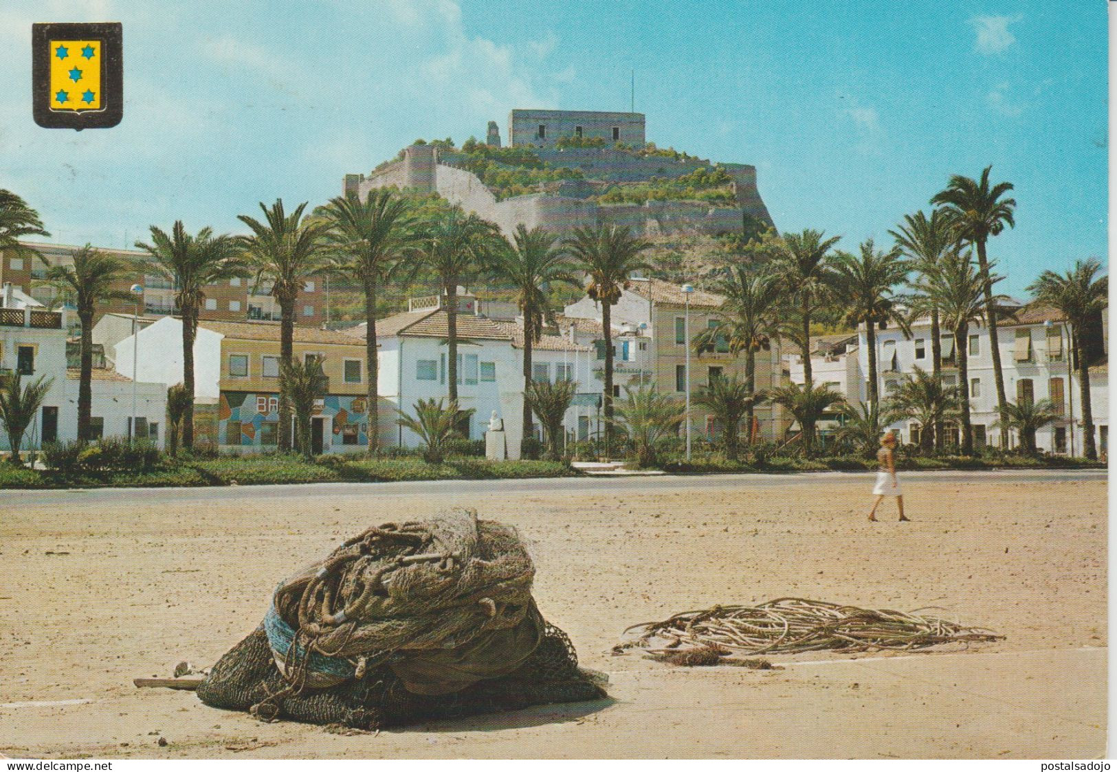 (E111) DENIA. ALICANTE. EL CASTILLO DESDE EL PUERTO - Alicante