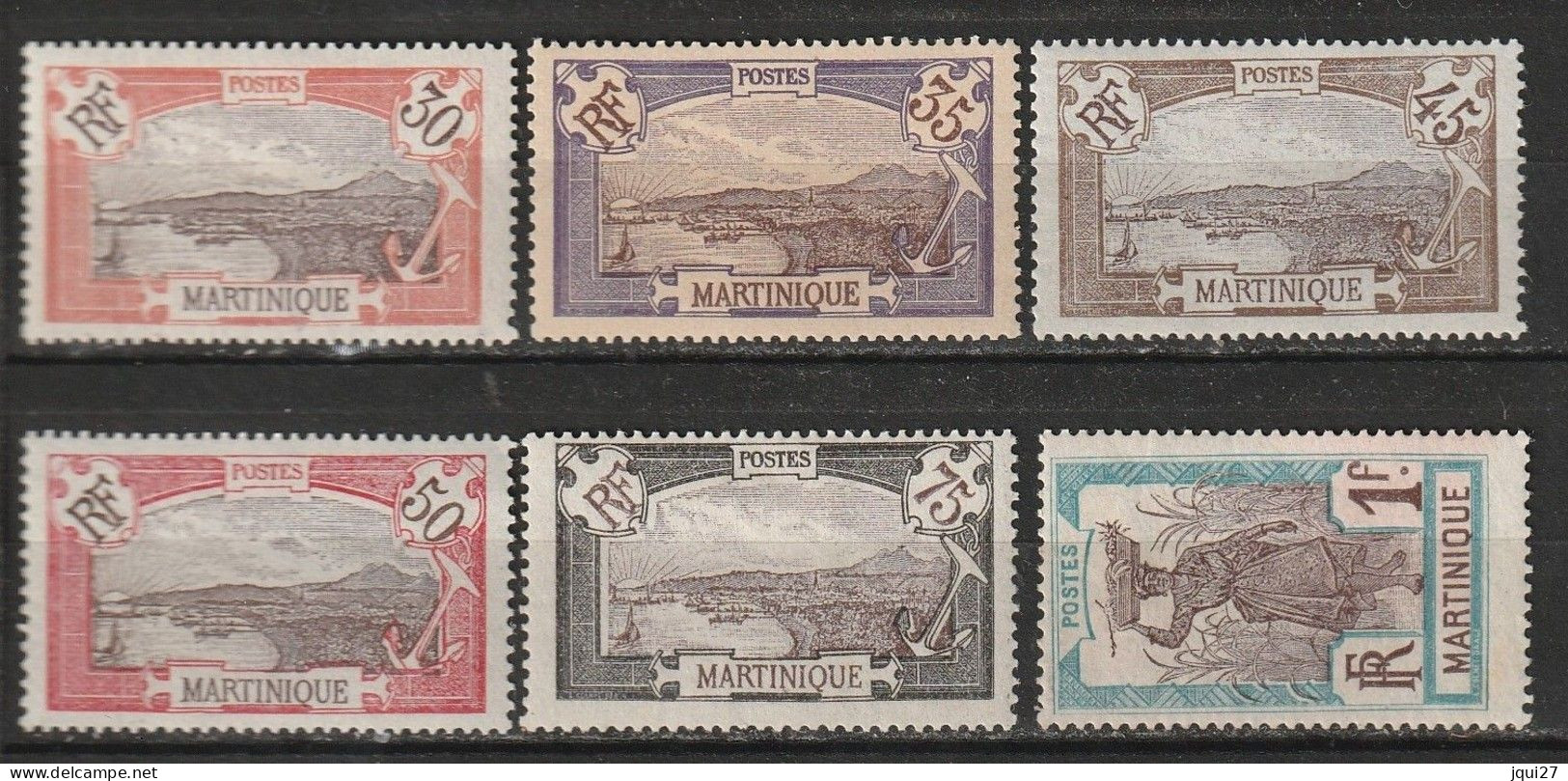 Martinique N° 69, 70, 72, 73, 74, 75 * - Ungebraucht