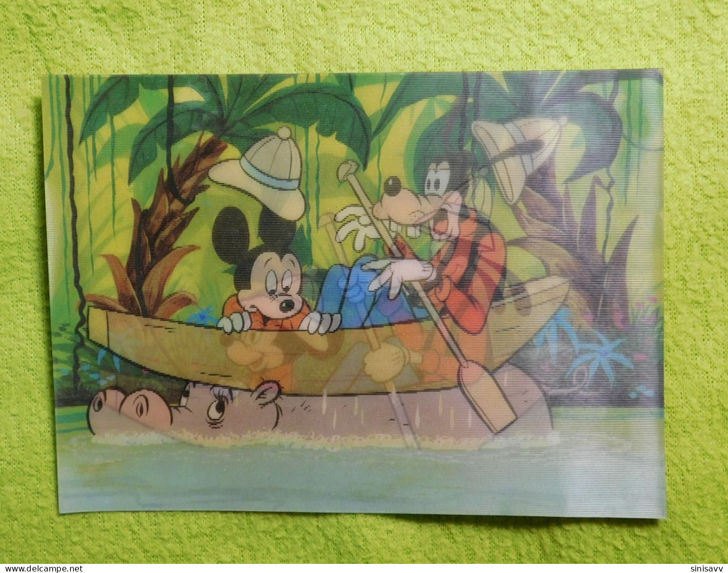 Disney - Carte 3D - "Mickey And Hippopotamus" - Disneyworld