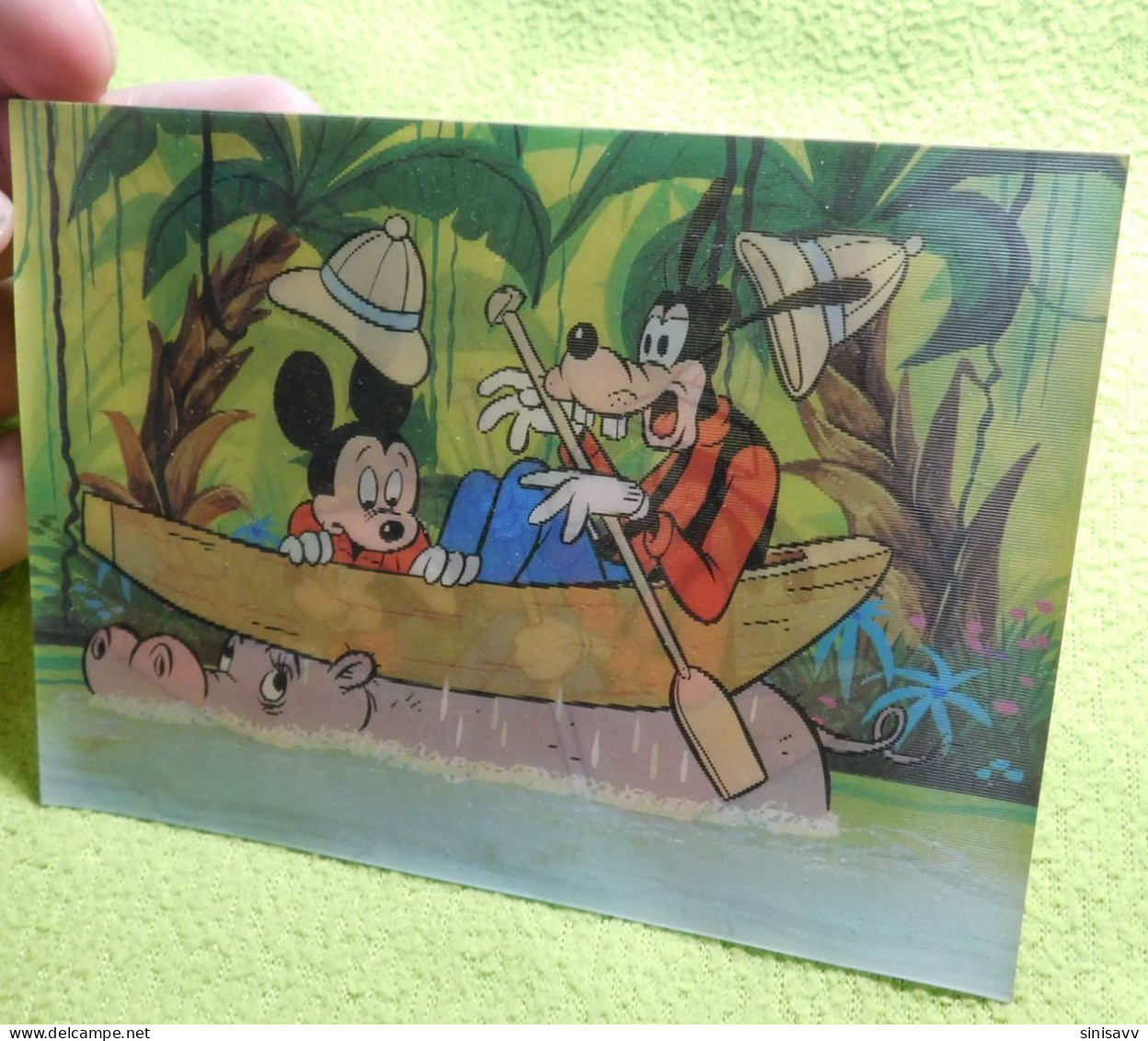 Disney - Carte 3D - "Mickey And Hippopotamus" - Disneyworld