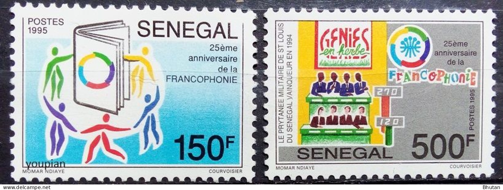 Senegal 1995, 25 Years Francophony, MNH Stamps Set - Sénégal (1960-...)