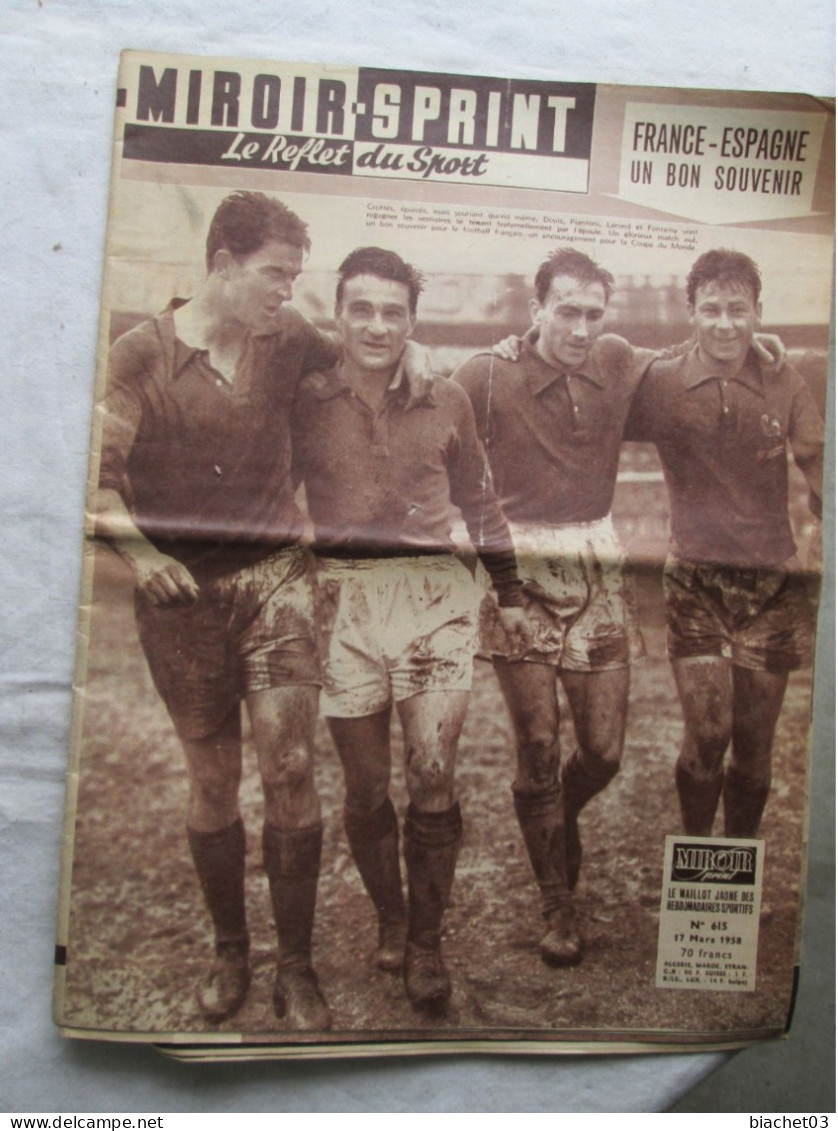 MIROIR SPRINT  N°615  1958 - Deportes