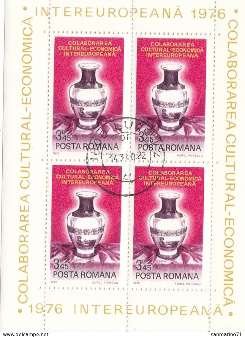 ROMANIA Block 134,used - Porcellana