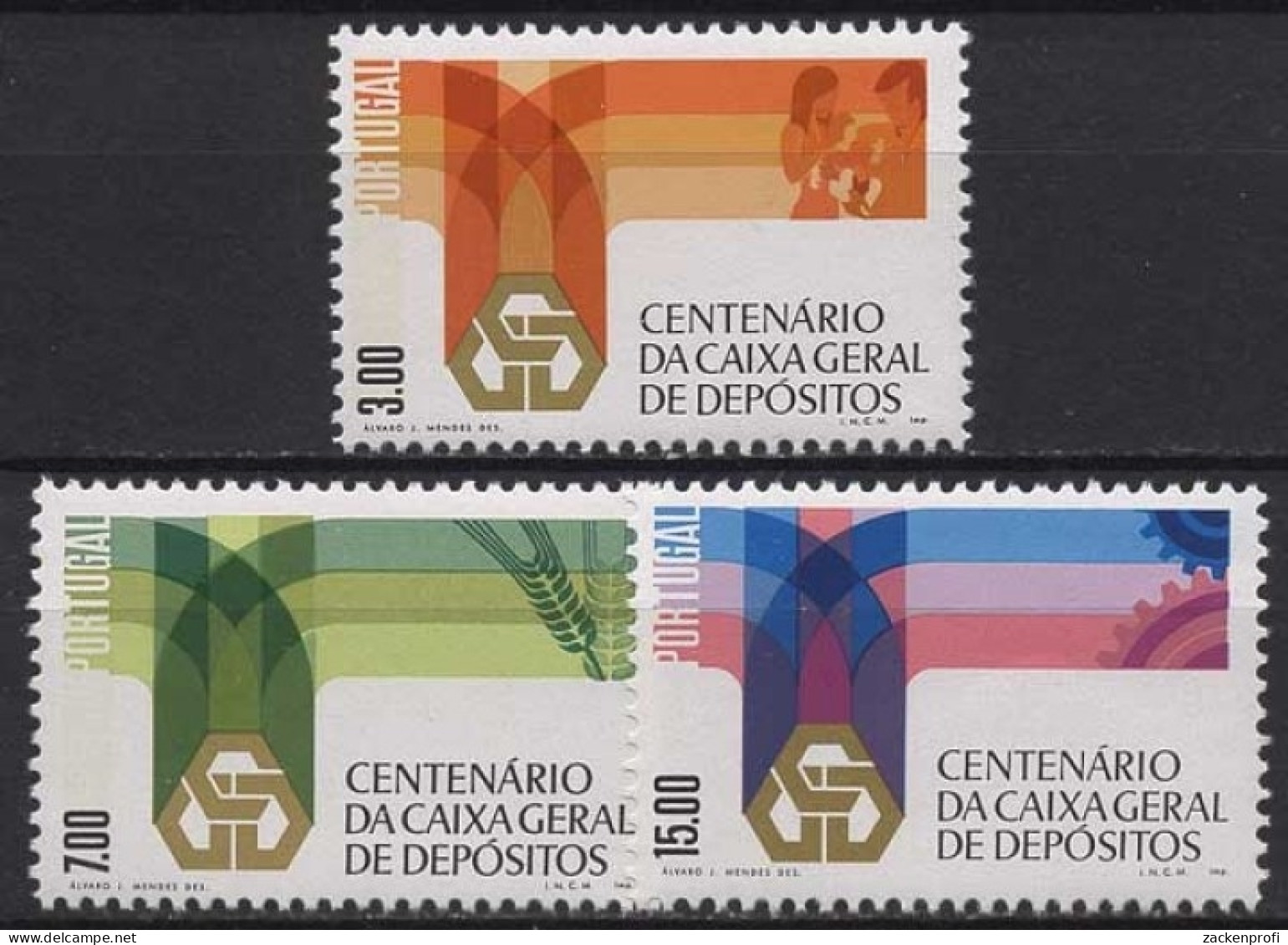 Portugal 1976 Treuhandbank Von Portugal 1332/34 Postfrisch - Ungebraucht