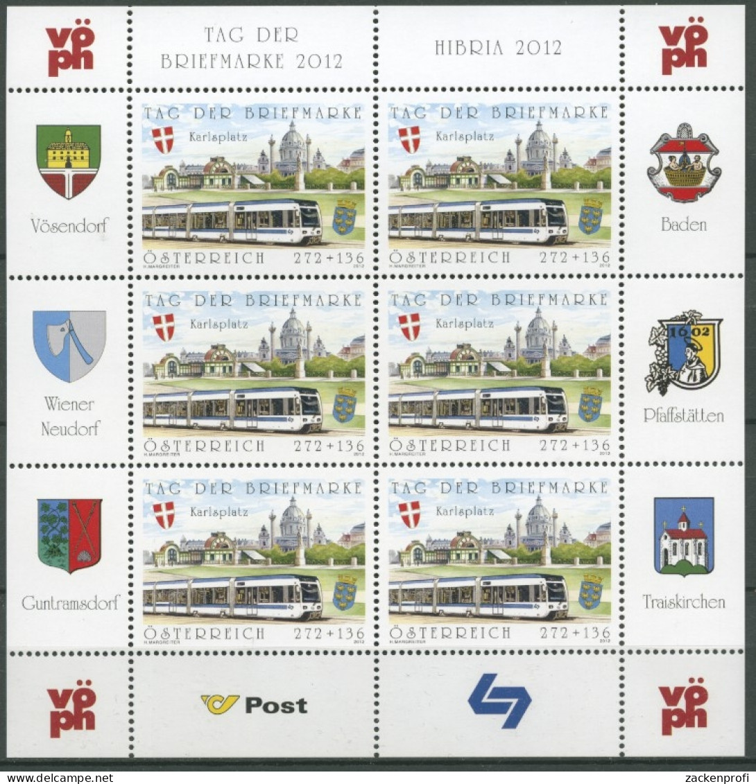 Österreich 2012 Tag Der Briefmarke Kleinbogen 2996 K Postfrisch (C14987) - Blocks & Sheetlets & Panes