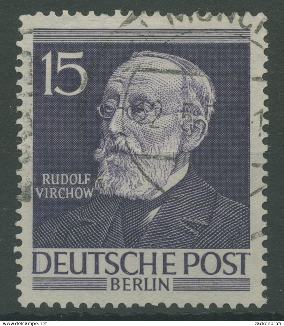 Berlin 1952 Männer Berlins: Rudolf Virchow 96 Gestempelt Kl. Zahnfehler (R19288) - Usados