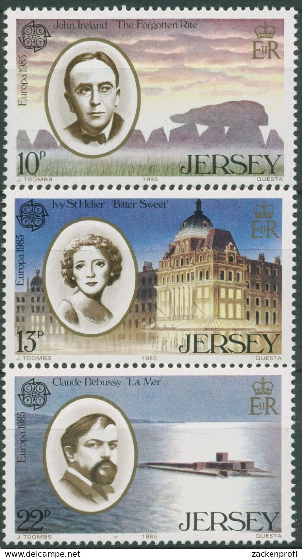 Jersey 1985 Europa CEPT Jahr Der Musik Komponisten 347/49 Postfrisch - Jersey