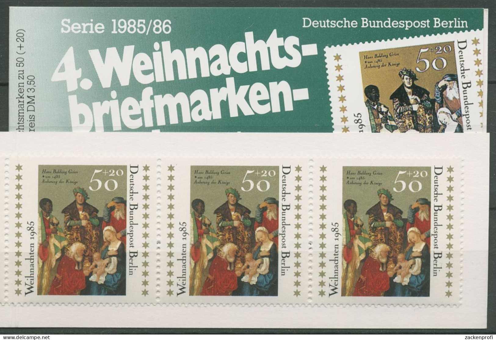 Berlin Rotes Kreuz 1985 Weihnachten Markenheftchen 749 W MH Postfrisch (C60212) - Booklets