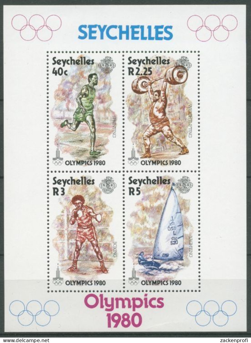 Seychellen 1980 Olympische Sommerspiele In Moskau Block 14 Postfrisch (C27351) - Seychellen (1976-...)