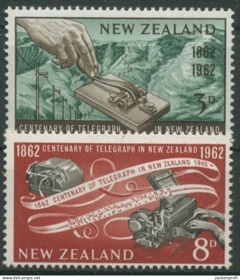 Neuseeland 1962 Telegraphie Fernschreiber 420/21 Postfrisch - Ongebruikt