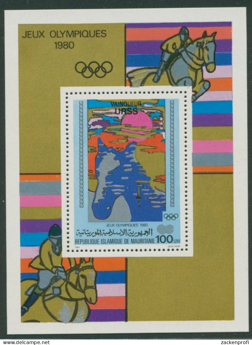 Mauretanien 1980 Olympia Moskau Medaillengewinner Block 30 Postfrisch (C62397) - Mauritanie (1960-...)