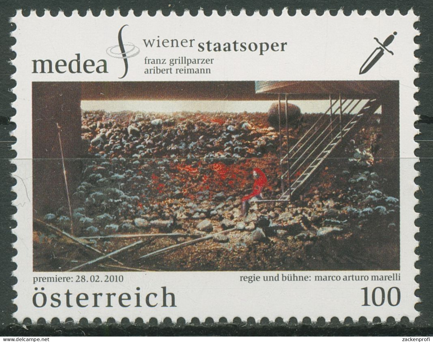 Österreich 2010 Wiener Staatsoper "Medea" 2857 Postfrisch - Nuovi